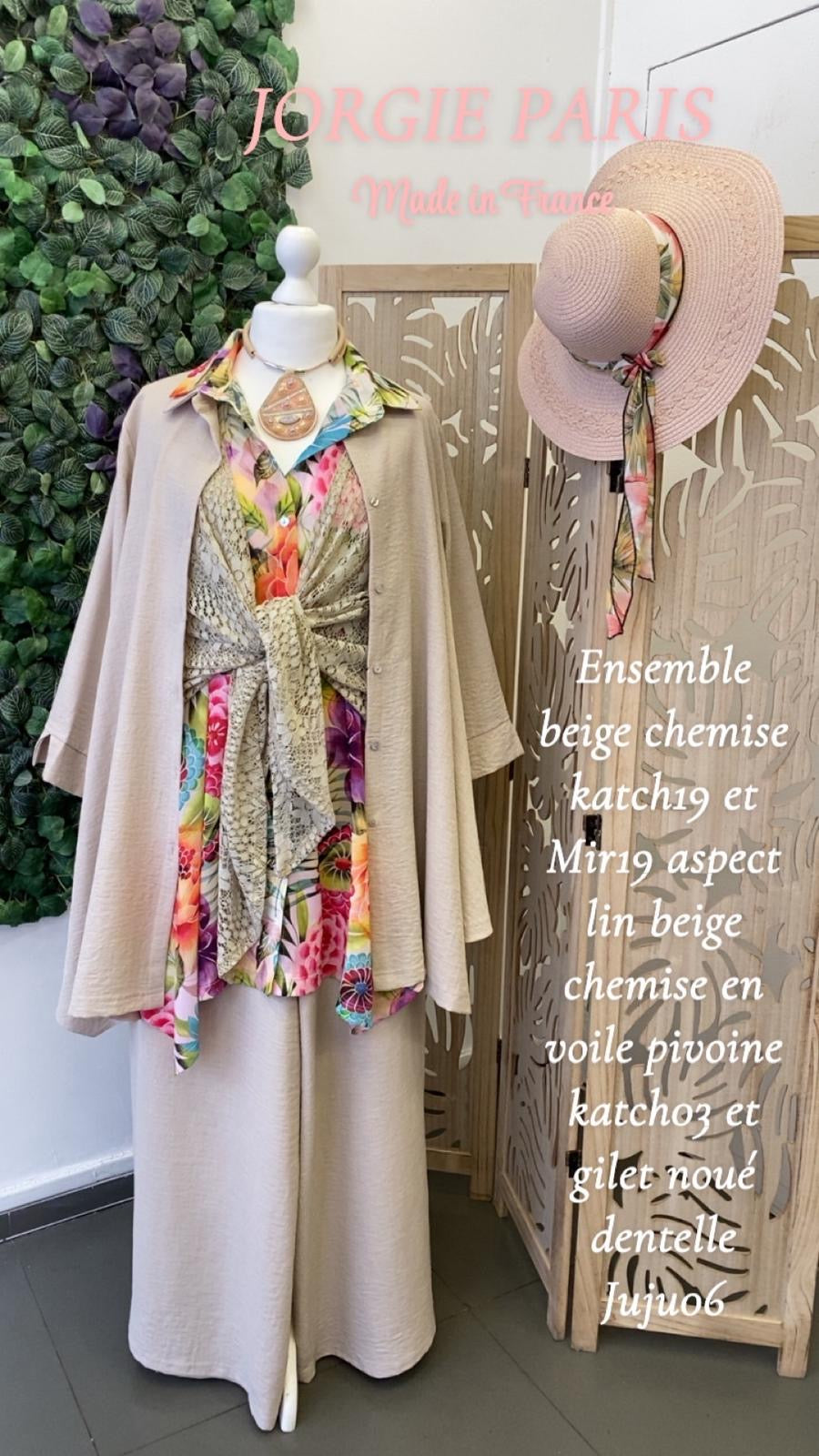 Gilet grande taille en dentelle JUJU06