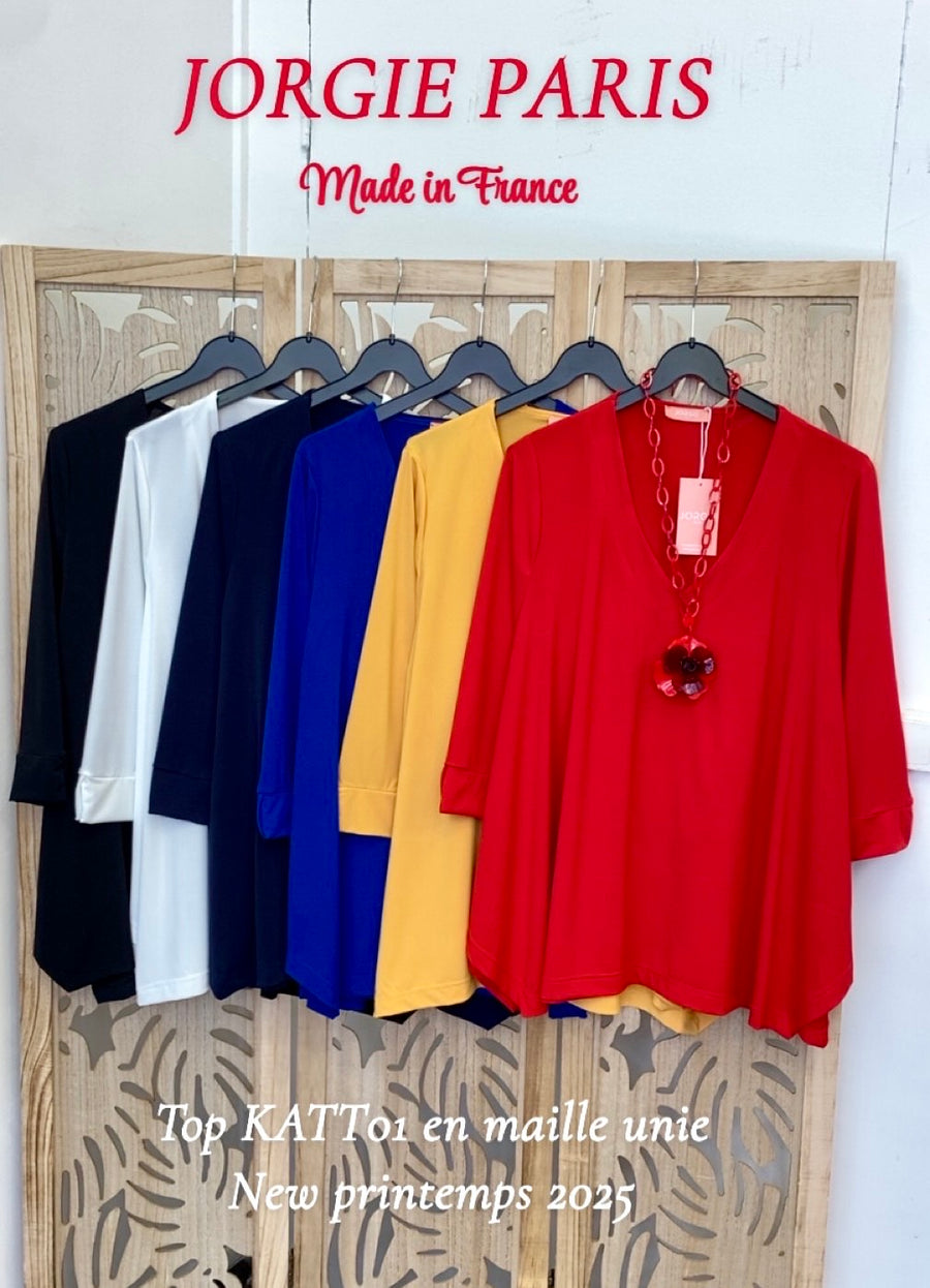 Débardeur grande taille en maille unie KATTD01 Nouvelle couleur FUSCHIA AMANDE !!
