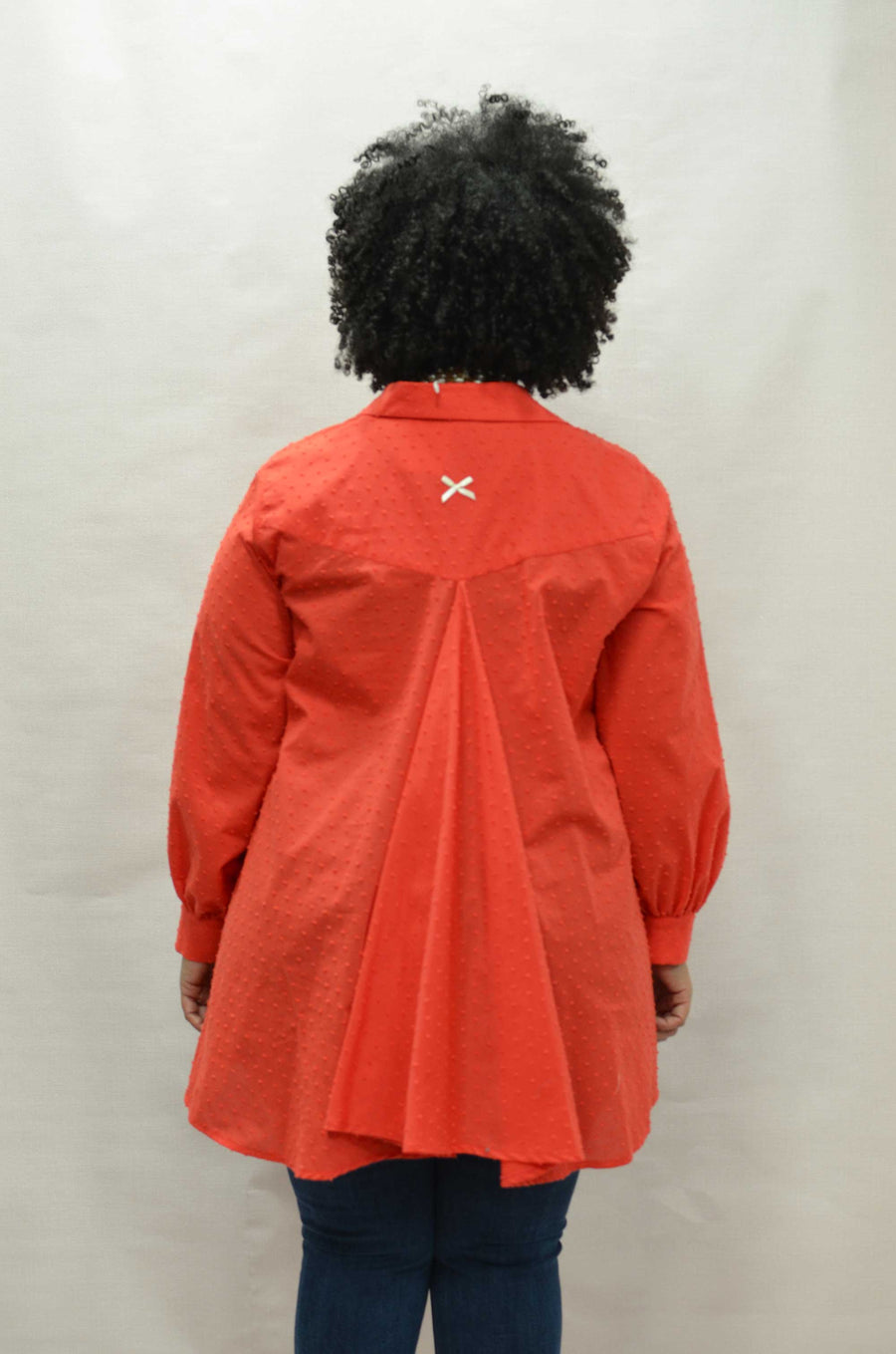 Chemisier Ample Corail Grande Taille 1X - Hollywood Diva Boutique - Style Babydoll Dos Découpé - Neuf Sans étiquettes
