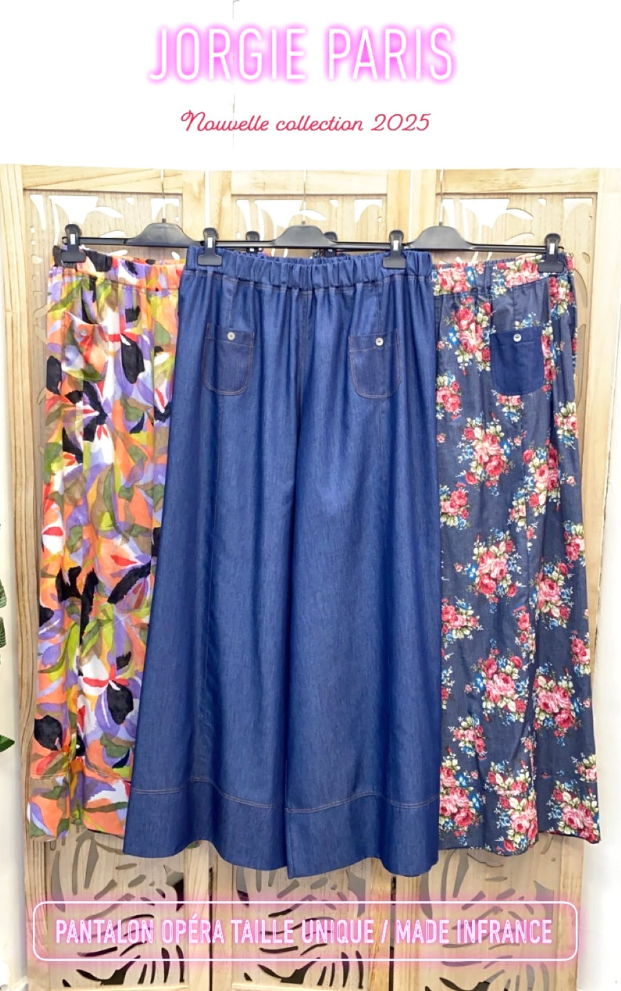 Pantalon grande taille en jean liberty OPE13